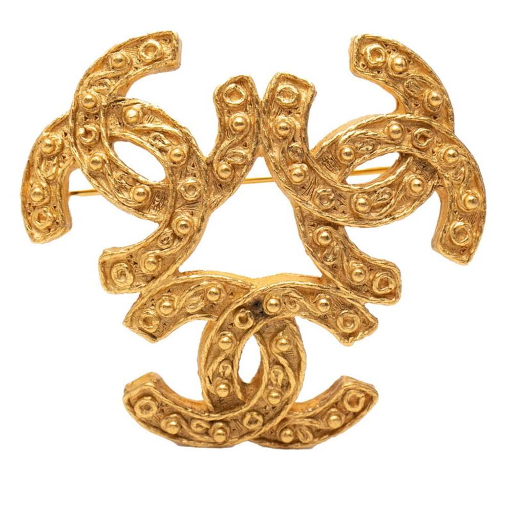 Chanel Cc Logo Brooch Metal #247009C10B